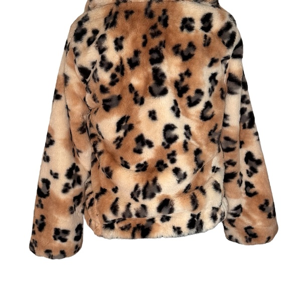 Catherine Malandrino Animal Print Faux Fur Jacket XS Fits Up To Small - Picture 4 of 9